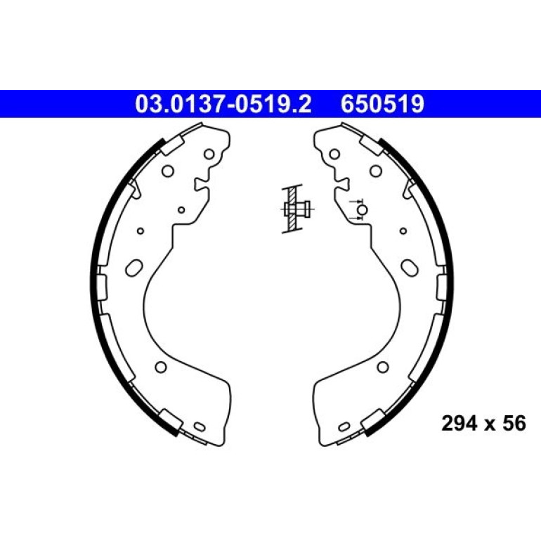 Bremsbackensatz 03.0137-0519.2