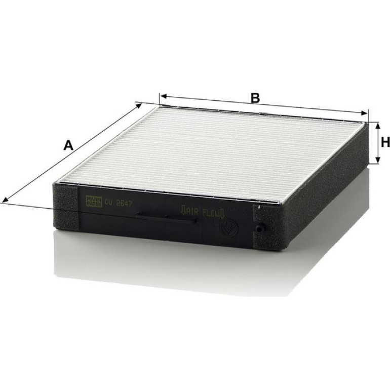 MANN-FILTER CU 2647 Innenraumfilter, Partikelfilter MANN-FILTER CU 2647 Innenraumfilter, Partikelfilter