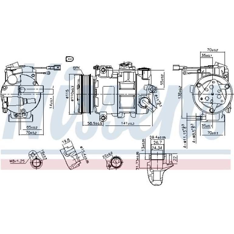 Kompressor, Klimaanlage 890620 Kompressor, Klimaanlage 890620