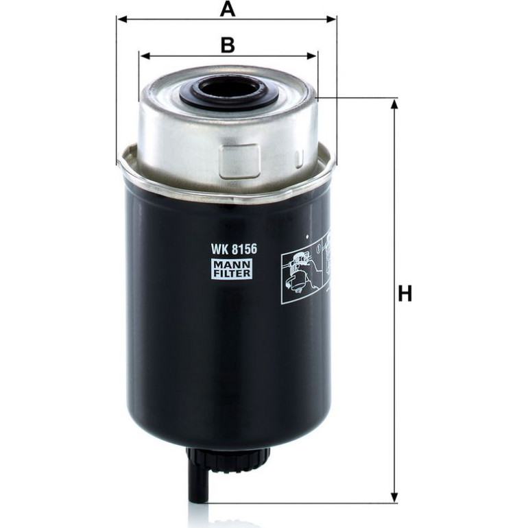 Kraftstofffilter WK 8156