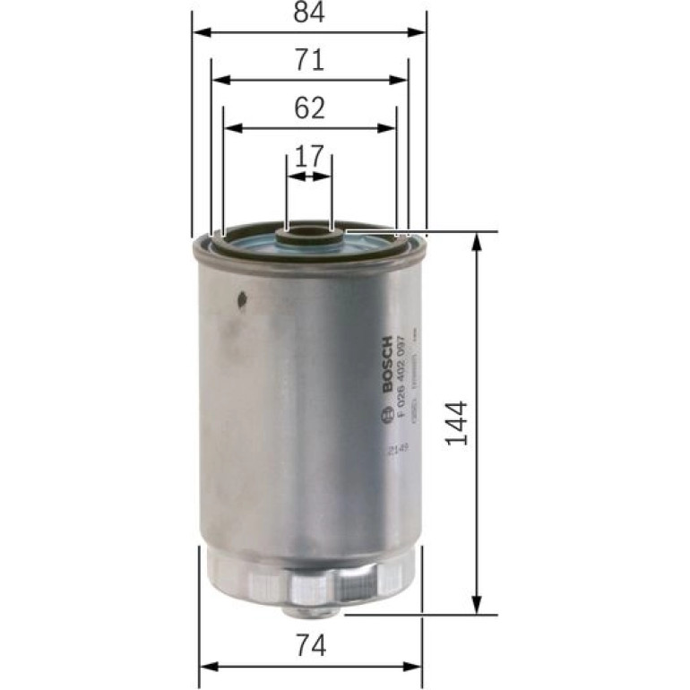 Kraftstofffilter F 026 402 097 Kraftstofffilter F 026 402 097