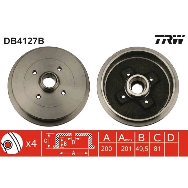 Bremstrommel DB4127B