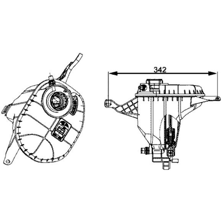 Ausgleichsbehälter, Kühlmittel CRT 29 001S Ausgleichsbehälter, Kühlmittel CRT 29 001S