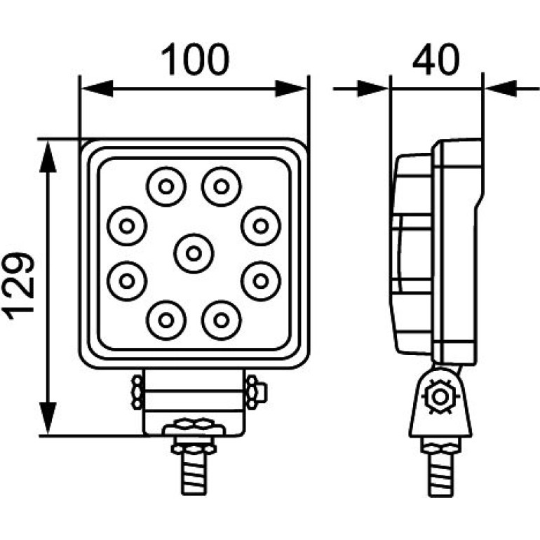 Arbeitsscheinwerfer 1GA 357 103-022 Arbeitsscheinwerfer 1GA 357 103-022