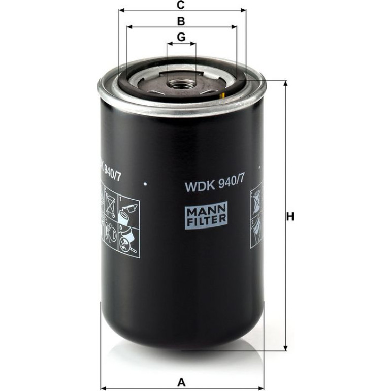 Kraftstofffilter WDK 940/7 Kraftstofffilter WDK 940/7
