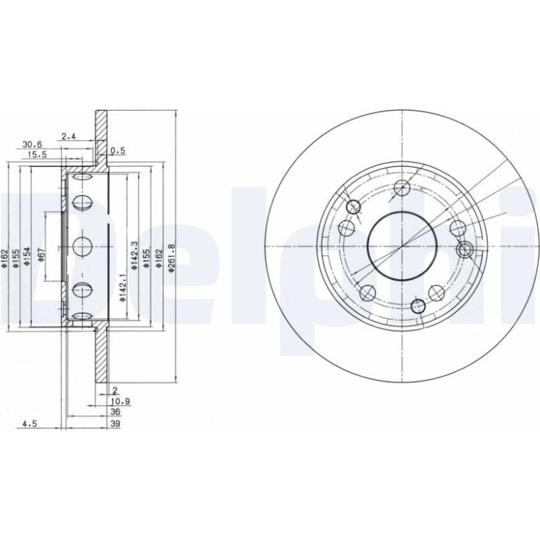 Bremsscheibe BG2288 Bremsscheibe BG2288