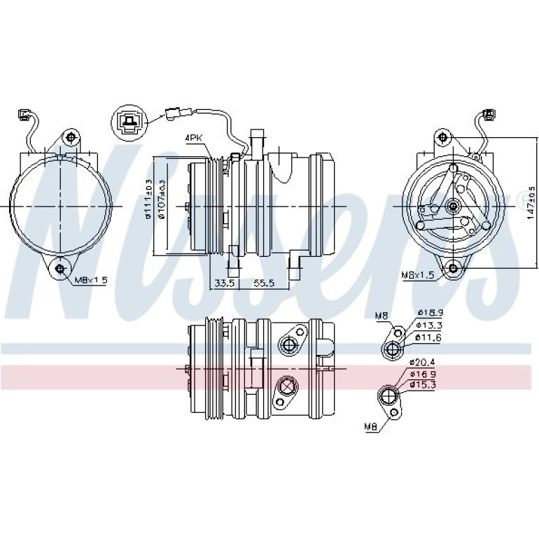 Kompressor, Klimaanlage 89275 Kompressor, Klimaanlage 89275