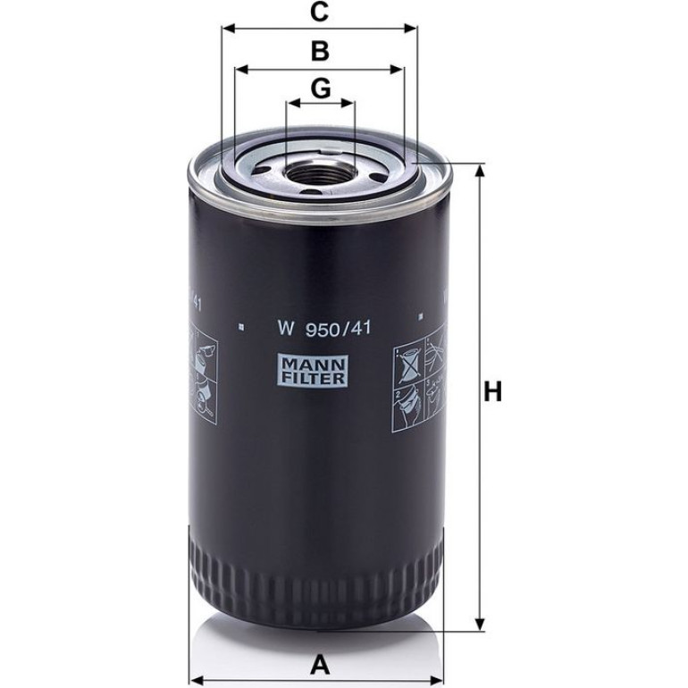 Ölfilter W 950/41 Ölfilter W 950/41