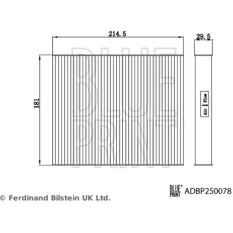 Filter, Innenraumluft ADBP250078 Filter, Innenraumluft ADBP250078