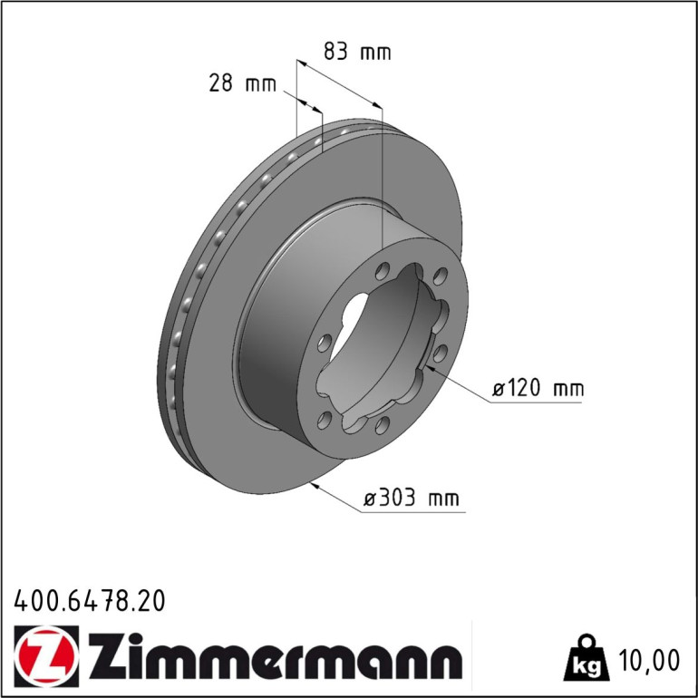 Bremsscheibe 400.6478.20