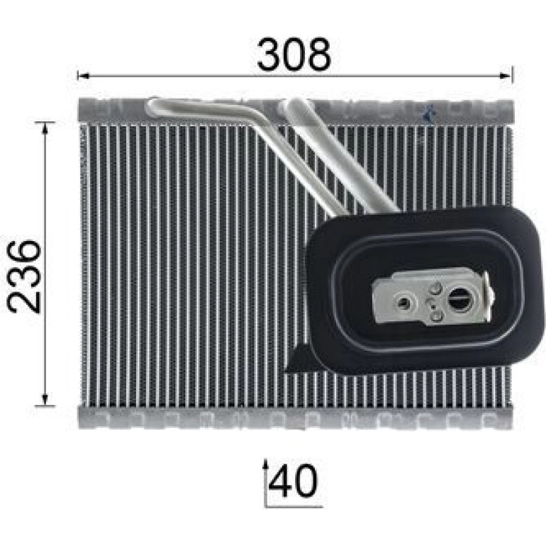 Verdampfer, Klimaanlage AE 128 000P Verdampfer, Klimaanlage AE 128 000P