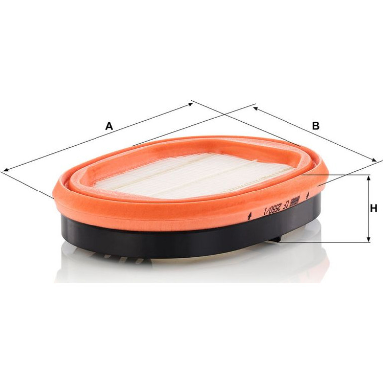 Sekundärluftfilter CF 2550/1