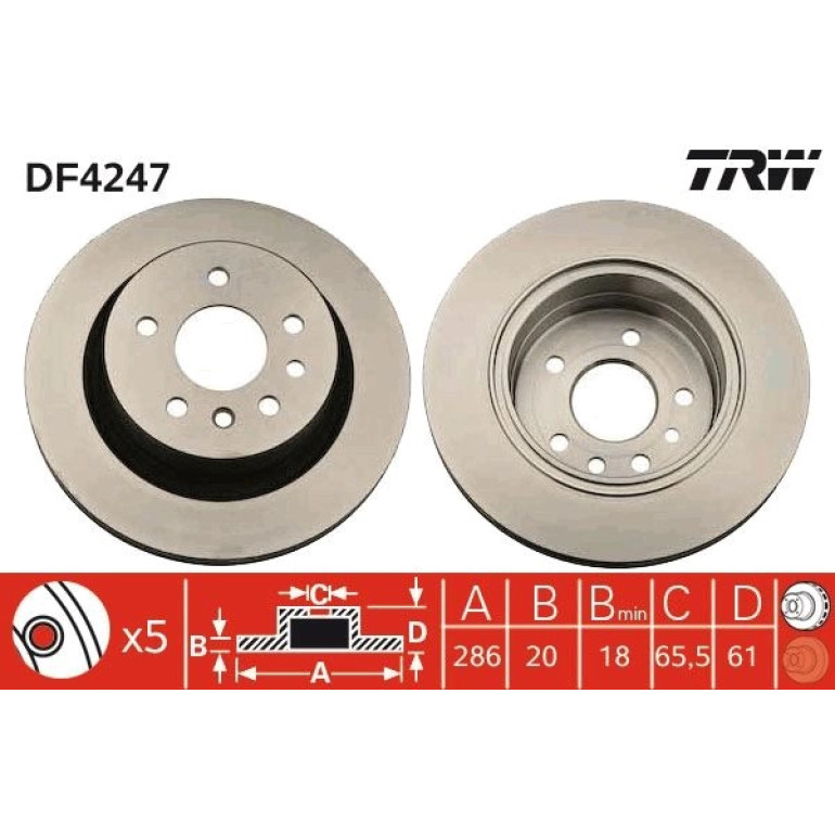 Bremsscheibe DF4247 Bremsscheibe DF4247