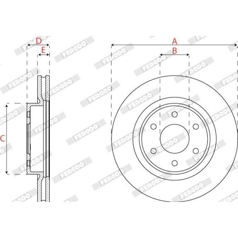 Bremsscheibe DDF2742C
