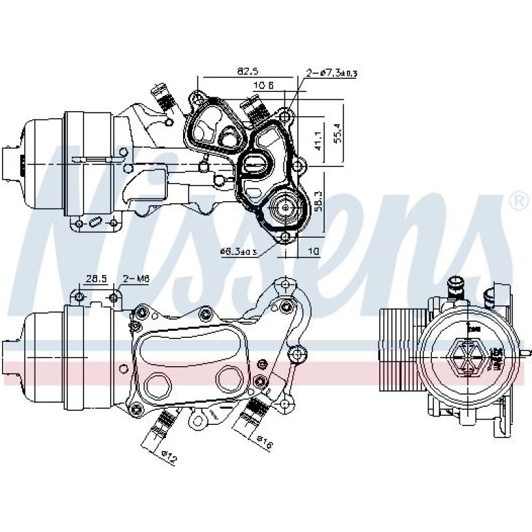 Ölkühler, Motoröl 91167 Ölkühler, Motoröl 91167