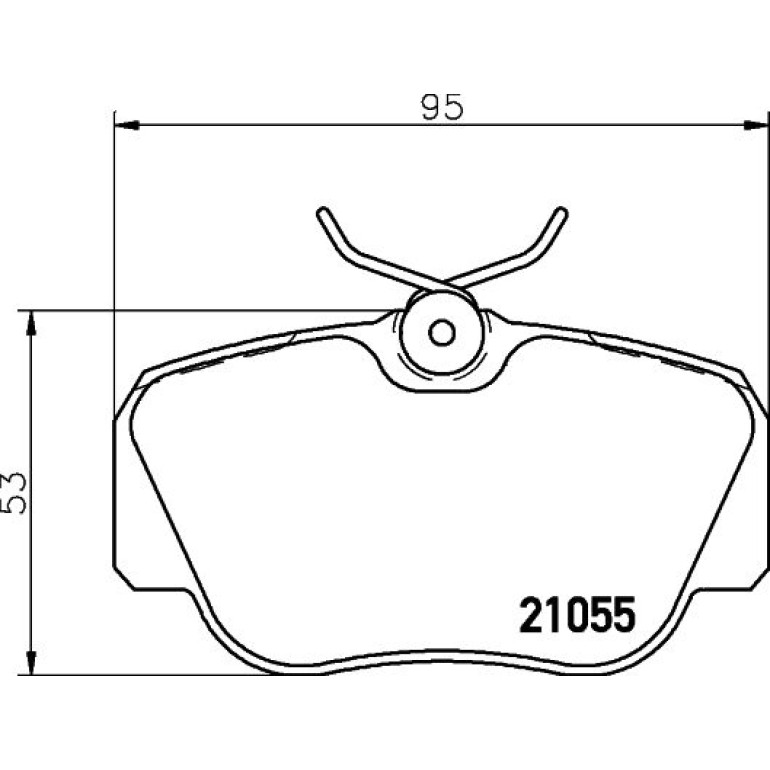 Bremsbelagsatz, Scheibenbremse 8DB 355 006-181 Bremsbelagsatz, Scheibenbremse 8DB 355 006-181
