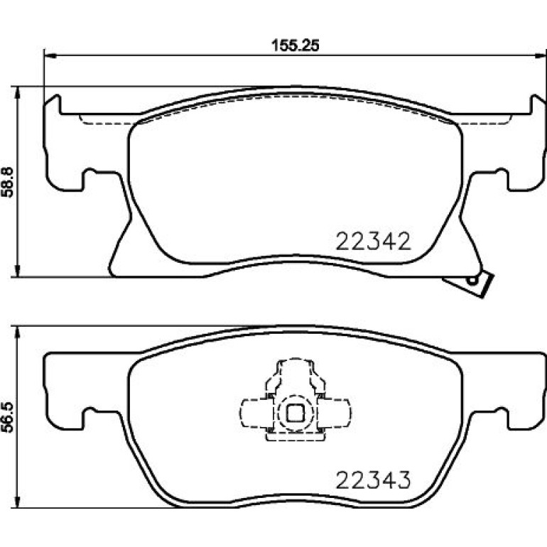Bremsbelagsatz, Scheibenbremse 8DB 355 024-771 Bremsbelagsatz, Scheibenbremse 8DB 355 024-771