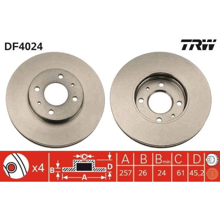 Bremsscheibe DF4024