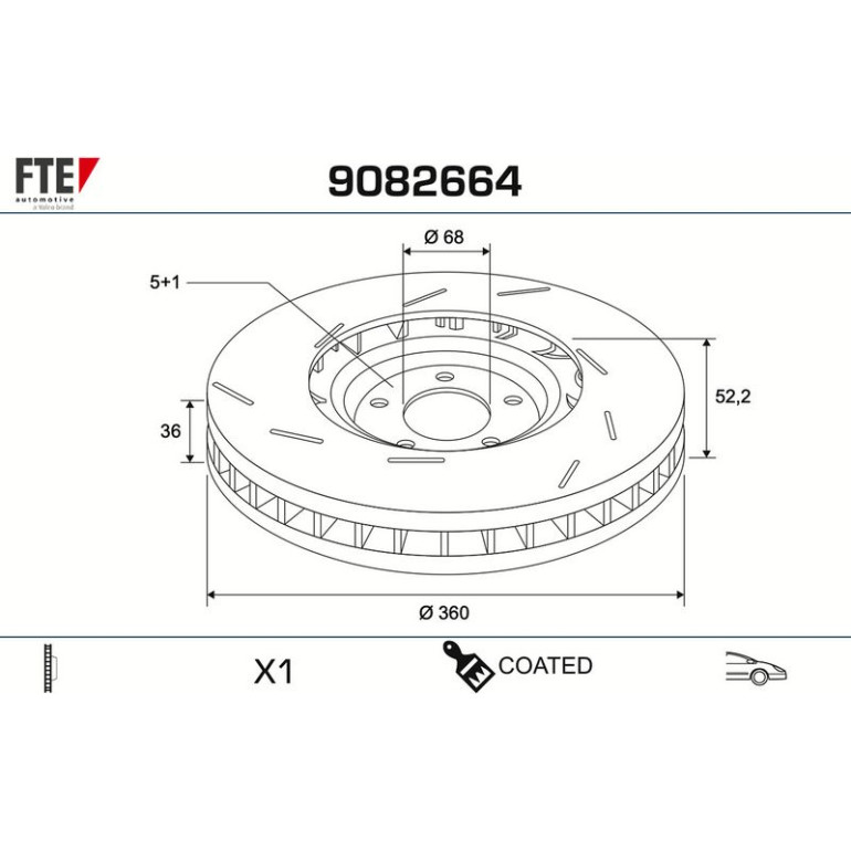Bremsscheibe 9082664 Bremsscheibe 9082664