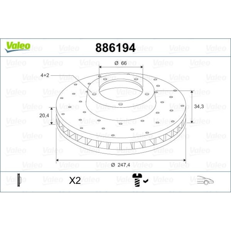 Bremsscheibe 886194 Bremsscheibe 886194