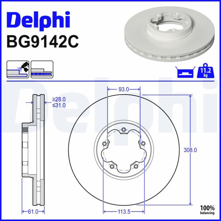 Bremsscheibe BG9142C Bremsscheibe BG9142C