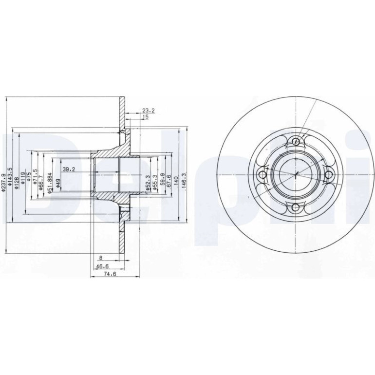 Bremsscheibe BG2702 Bremsscheibe BG2702
