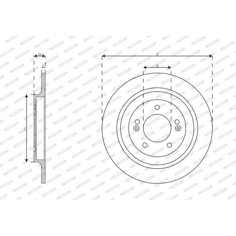 Bremsscheibe DDF2787C