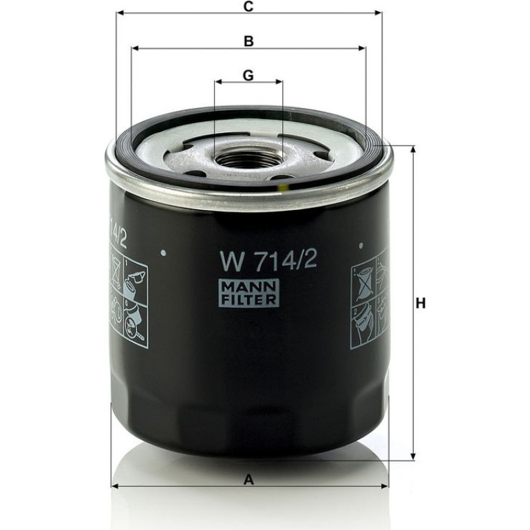 Ölfilter W 714/2