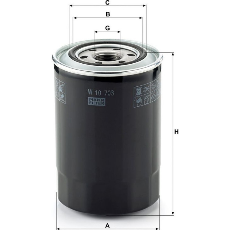 Ölfilter W 10 703 Ölfilter W 10 703