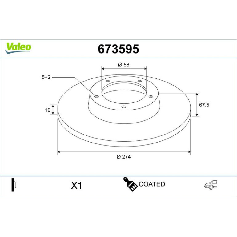 Bremsscheibe 673595 Bremsscheibe 673595