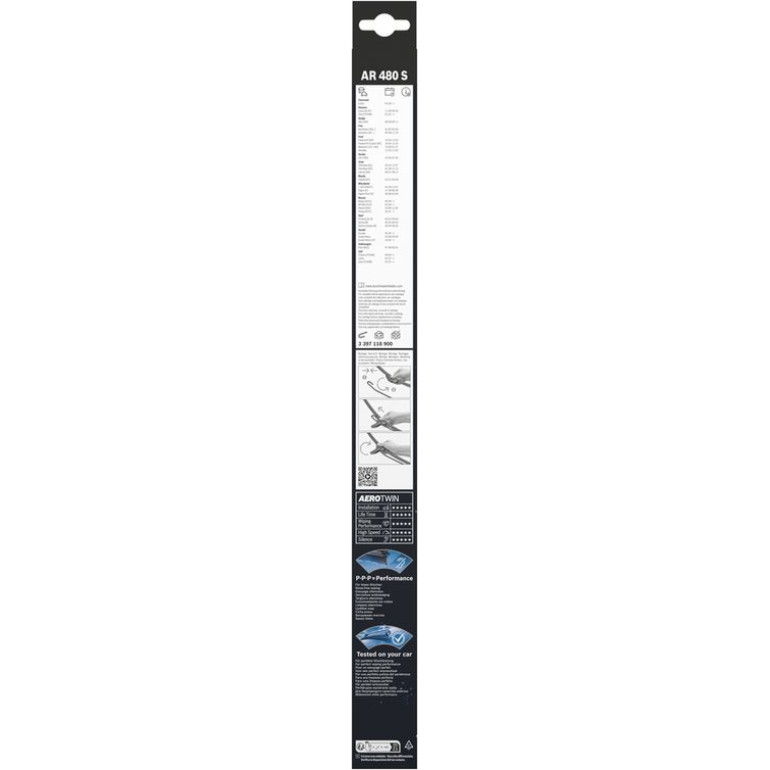 BOSCH AR 480 S Scheibenwischer Aerotwin Retrofit 3 397 118 900 BOSCH AR 480 S Scheibenwischer Aerotwin Retrofit 3 397 118 900