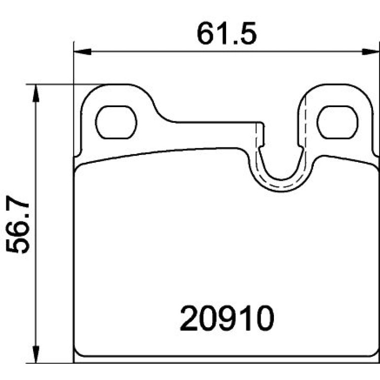 Bremsbelagsatz, Scheibenbremse 8DB 355 008-111