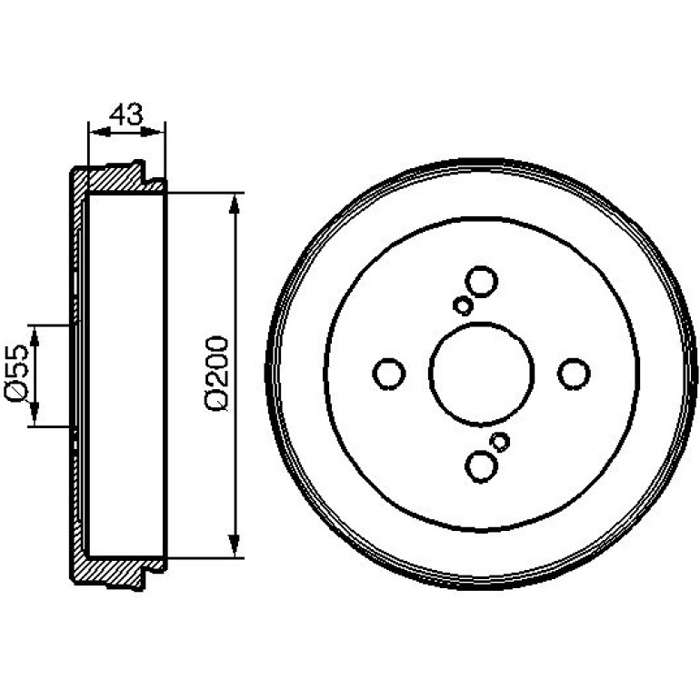 Bremstrommel 0 986 477 138 Bremstrommel 0 986 477 138