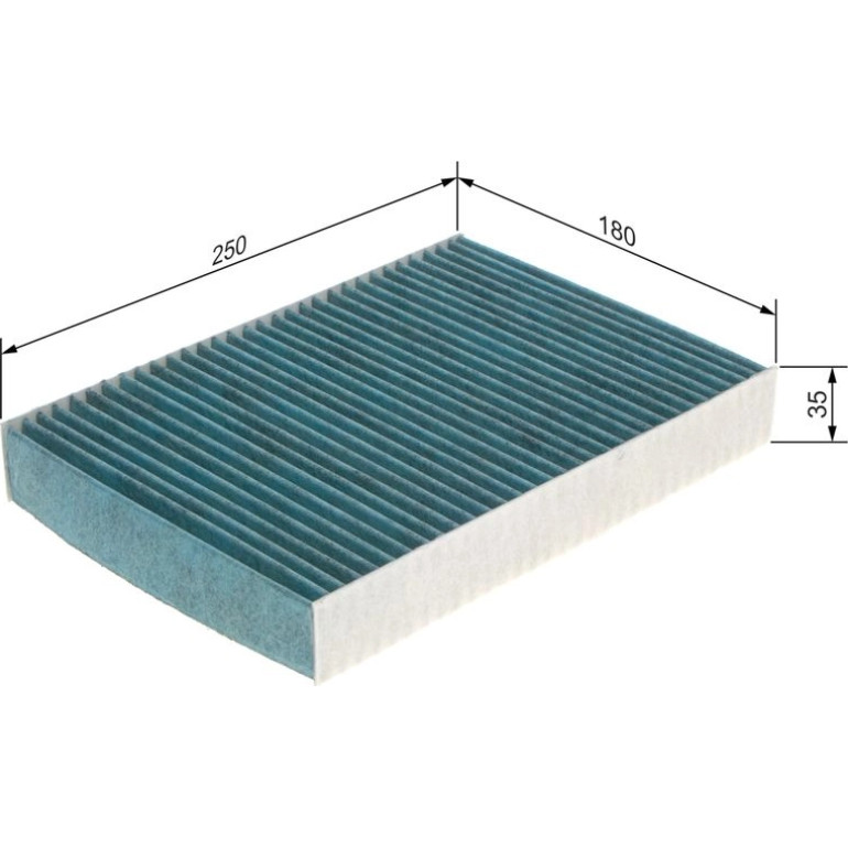 BOSCH 0 986 628 546 Innenraumfilter FILTER+pro BOSCH 0 986 628 546 Innenraumfilter FILTER+pro