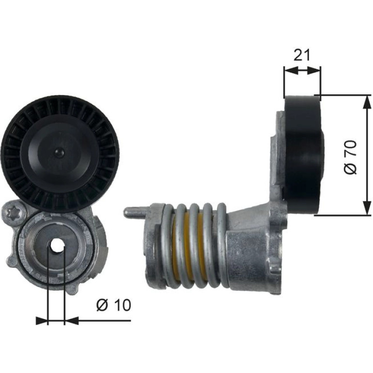 Spannrolle, Keilrippenriemen T39157 Spannrolle, Keilrippenriemen T39157