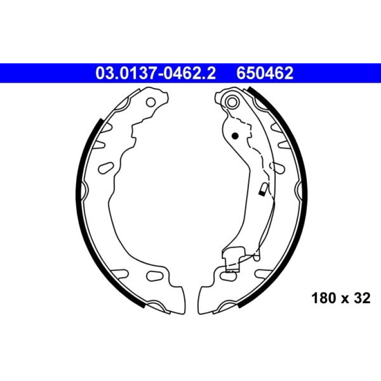 Bremsbackensatz 03.0137-0462.2