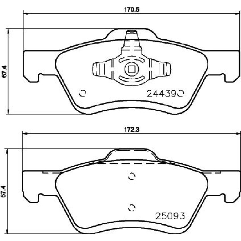 Bremsbelagsatz, Scheibenbremse 8DB 355 014-961 Bremsbelagsatz, Scheibenbremse 8DB 355 014-961