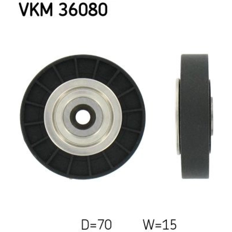 Umlenk-/Führungsrolle, Keilrippenriemen VKM 36080 Umlenk-/Führungsrolle, Keilrippenriemen VKM 36080