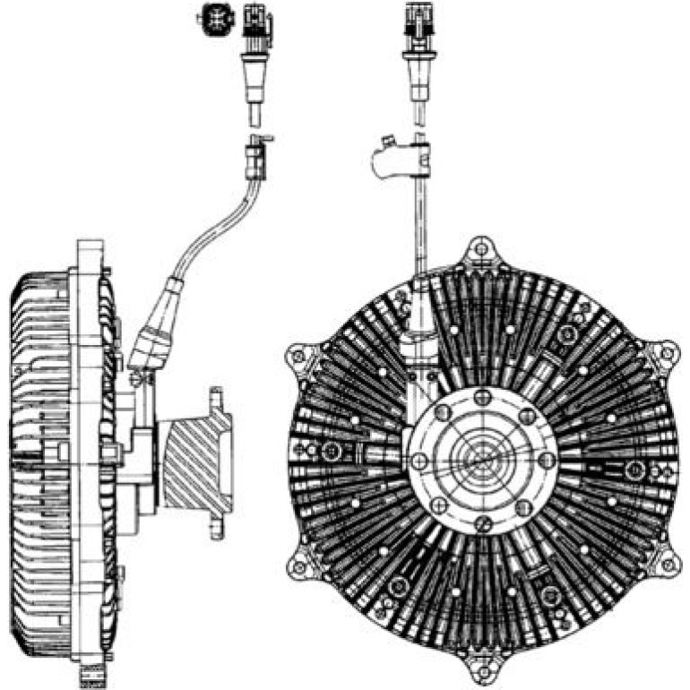 Kupplung, Kühlerlüfter CFC 214 000P