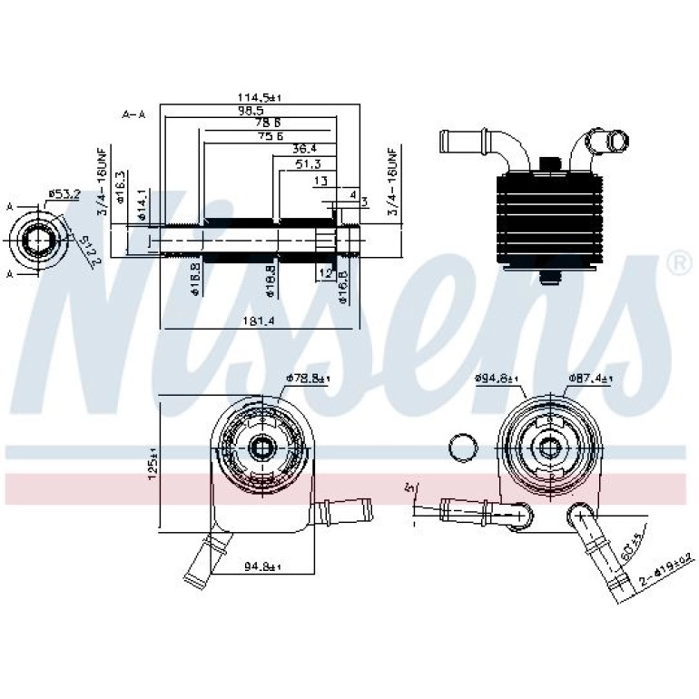 Ölkühler, Motoröl 90849 Ölkühler, Motoröl 90849