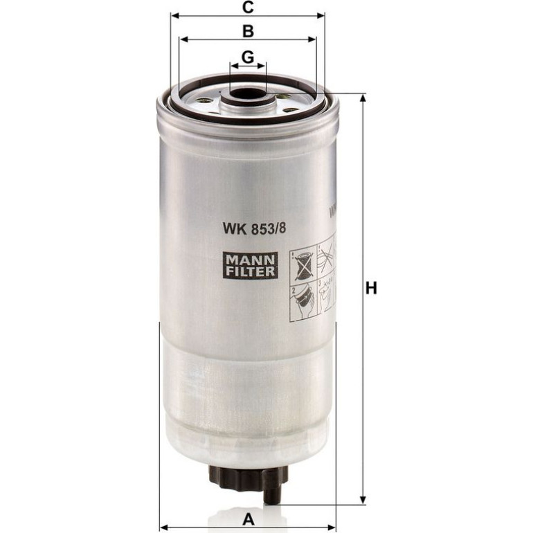 Kraftstofffilter WK 853/8