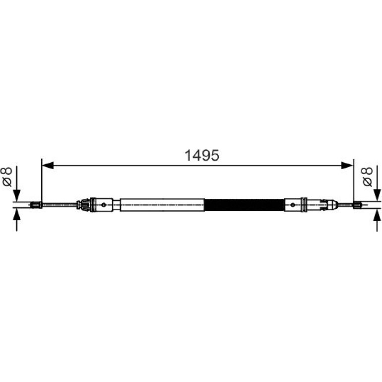 Seilzug, Feststellbremse 1 987 482 118 Seilzug, Feststellbremse 1 987 482 118