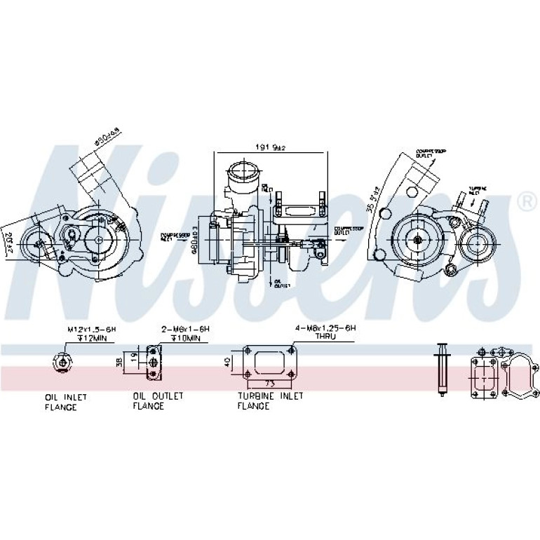 Nissens Turbolader 93252 Nissens Turbolader 93252