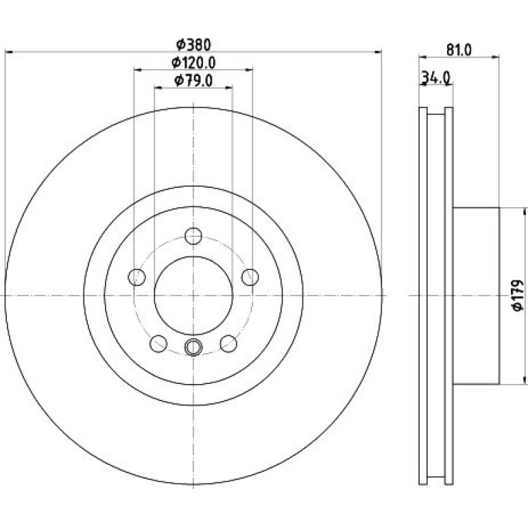 Bremsscheibe 8DD 355 122-571 Bremsscheibe 8DD 355 122-571