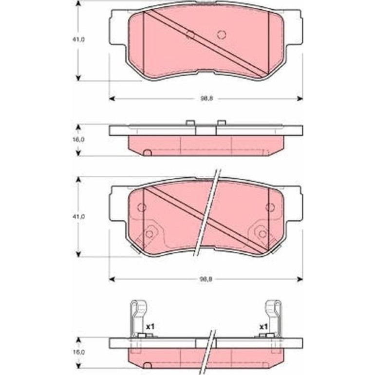 Bremsbelagsatz, Scheibenbremse GDB3282 Bremsbelagsatz, Scheibenbremse GDB3282