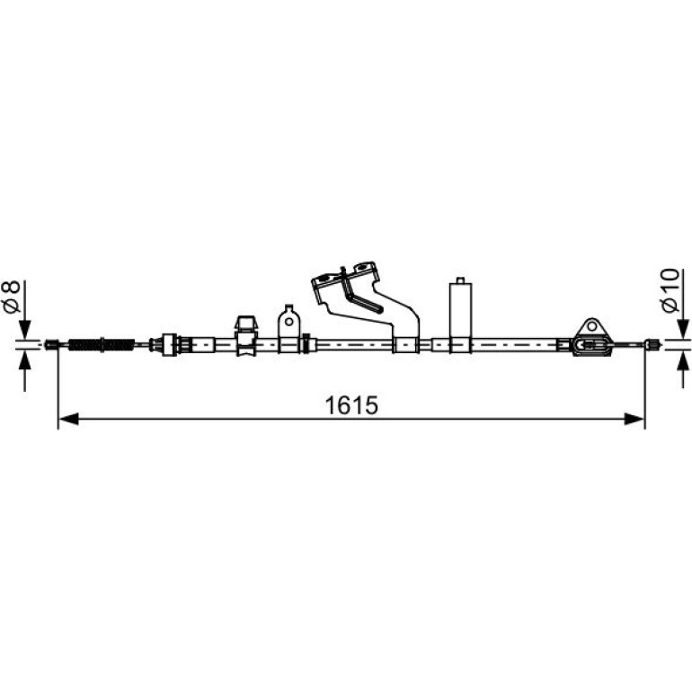 Seilzug, Feststellbremse 1 987 482 656 Seilzug, Feststellbremse 1 987 482 656