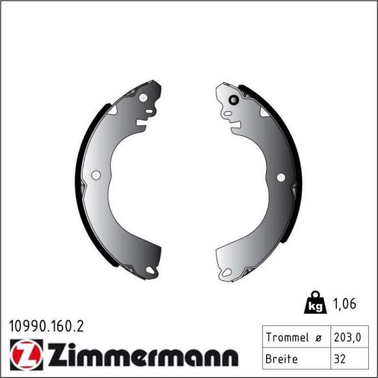 Bremsbackensatz 10990.160.2 Bremsbackensatz 10990.160.2