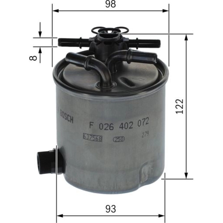 Kraftstofffilter F 026 402 072 Kraftstofffilter F 026 402 072