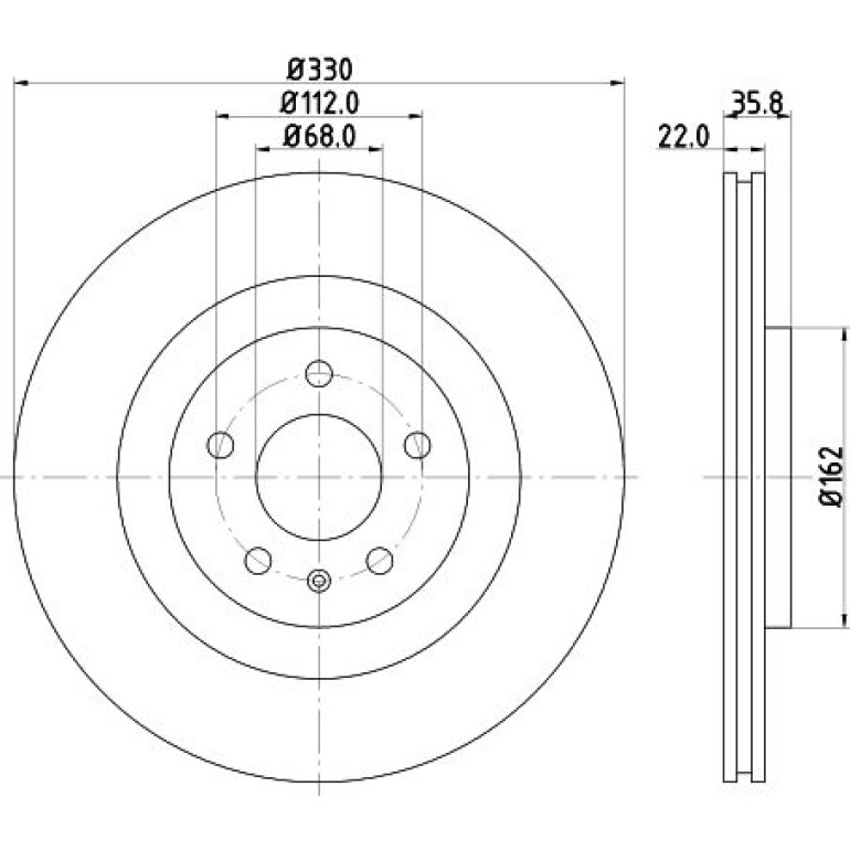 Bremsscheibe 8DD 355 118-021