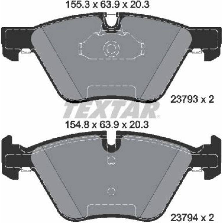 Bremsbelagsatz, Scheibenbremse 2379301 Bremsbelagsatz, Scheibenbremse 2379301